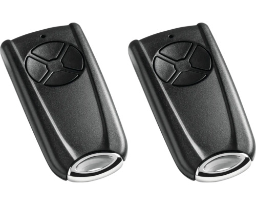 Zwei Garagentoröffner mit vier Tasten