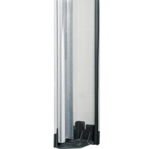 Duschkabinenprofil mit Metalleinfassung und Kunststoffsockel