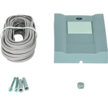 Lichtschalter mit Kabel, Schrauben und Dübeln