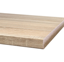 Holzplatte mit abgerundeter Kante
