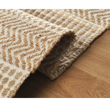 Teppich aus Naturfasern mit Zickzackmuster