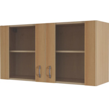 Hängeschrank mit drei Türen und zwei Regalböden