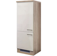 Hochschrank mit zwei Türen und Holzstruktur