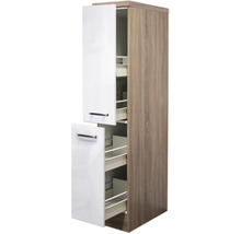 Hochschrank mit Auszügen und zwei Türen