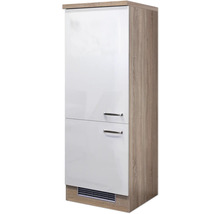 Hochschrank mit zwei Türen und Griffen