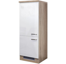 Hochschrank mit zwei Türen und Griffen