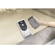 Whirlpool Steuerung und Smartphone zur Temperaturregelung