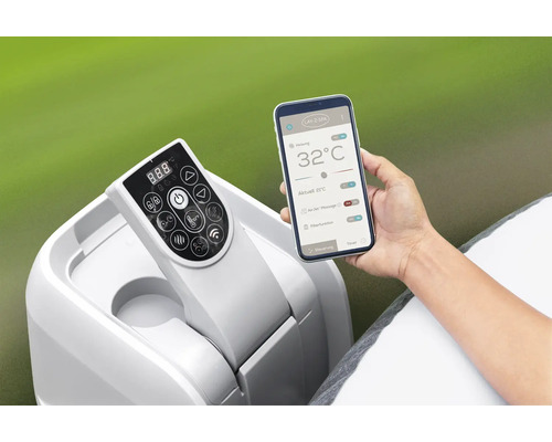 Whirlpoolsteuerung per Smartphone und Bedienelement