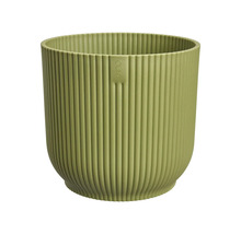 Gerippter Blumentopf aus Kunststoff