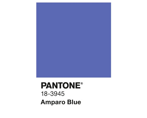 Pantone Farbe 18-3945 Amparo Blau