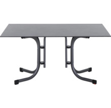 Rechteckiger Tisch mit Metallgestell