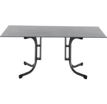 Rechteckiger Tisch mit Metallgestell