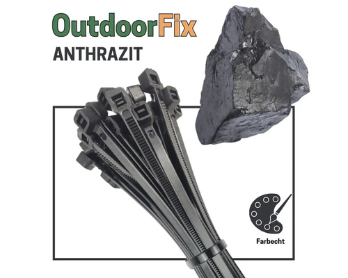 OutdoorFix Kabelbinder, Anthrazit