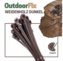 Dunkelbraune Kabelbinder im Bund