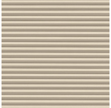 Beige Faltstore mit horizontalen Falten