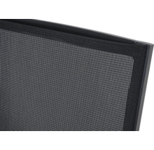 Detailansicht eines schwarzen Gitternetzes