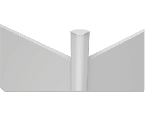 Geländerpfosten mit Glaseinsätzen