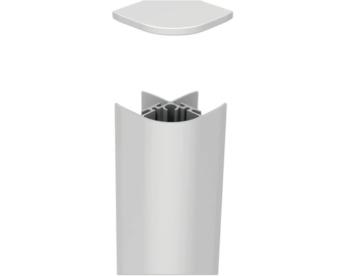 Aluminium Eckprofil mit Eckkappe