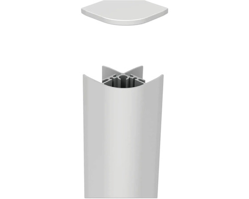 Aluminium-Eckprofil mit Abdeckung