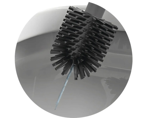 Toilettenbürste im Badezimmer