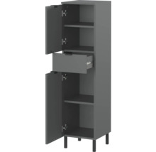 Hochschrank mit Schublade und offenen Türen