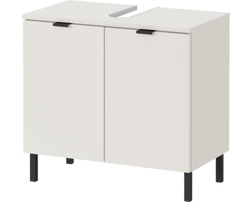 Waschbeckenunterschrank mit zwei Türen und Füßen