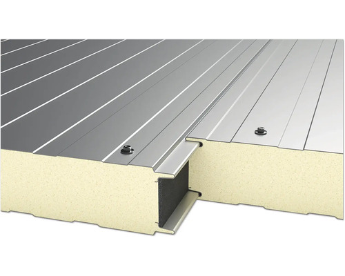 Sandwichplatten mit Trapezprofil und Schrauben