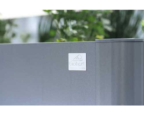 Biohort Logo auf einem Gartenprodukt, hergestellt in Österreich