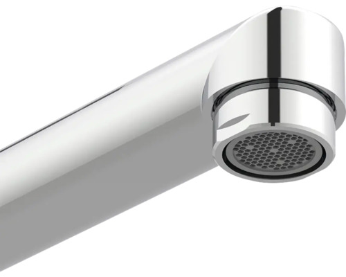 Detailaufnahme eines Wasserhahns aus Metall