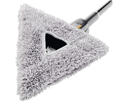 Dreiecksmop mit Teleskopstiel und Mikrofaserbezug