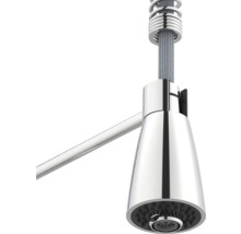 Spültischarmatur mit Brausekopf und Spiralfeder