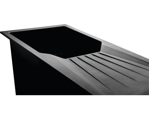 Spülbecken aus Kunststoff mit Abtropffläche