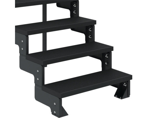 Treppe mit drei Stufen