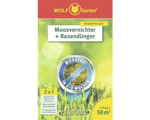 Wolf Garten Moosvernichter plus Rasendünger Packung