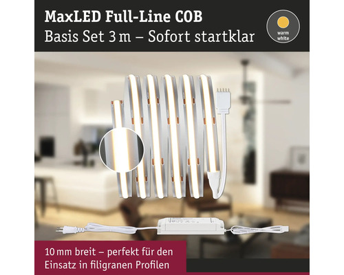 MaxLED Full Line COB Basis Set 3 Meter inklusive Trafo und Zuleitung
