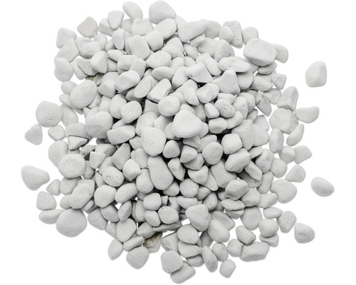 Weiße Zierkieselsteine