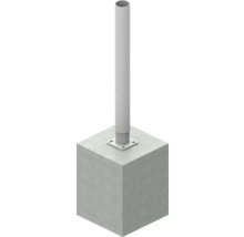 Pfostenanker mit Betonfundament