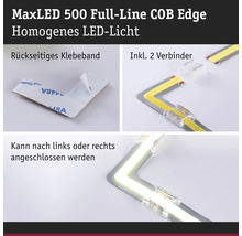MaxLED 500 Full-Line COB Edge LED-Streifen mit rückseitigem Klebeband und Verbindern