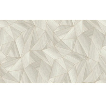 Tapete mit geometrischem Holzdesign