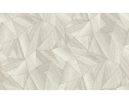 Tapete mit geometrischem Holzdesign