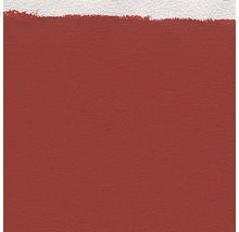 Nahaufnahme von rotem Kunstleder mit weißem Rand
