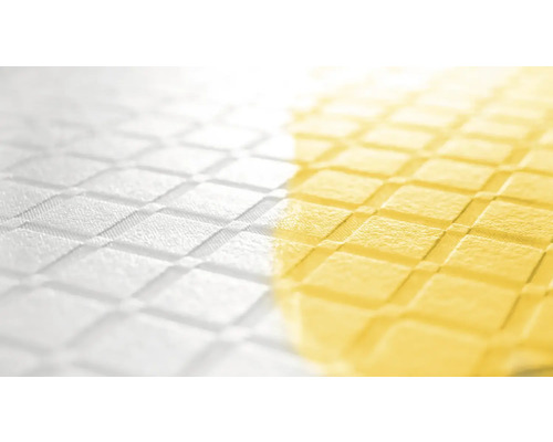 Nahaufnahme eines Tischsets mit quadratischem Muster