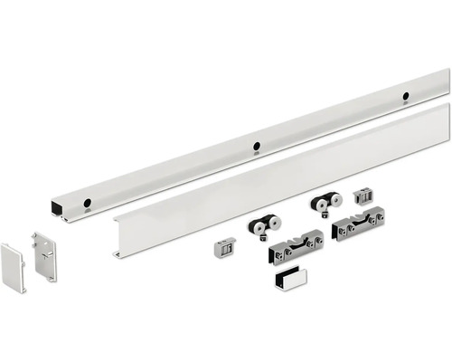 Schiebetürsystem mit Laufschiene und Zubehör