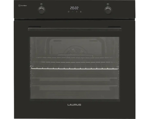 Einbaubackofen mit digitaler Anzeige und Bedienknöpfen