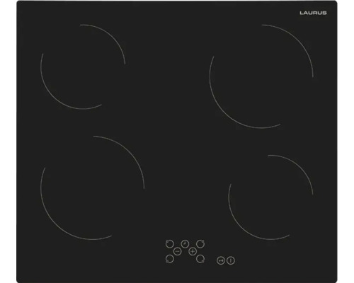 Induktionskochfeld mit vier Kochzonen und Bedienfeld