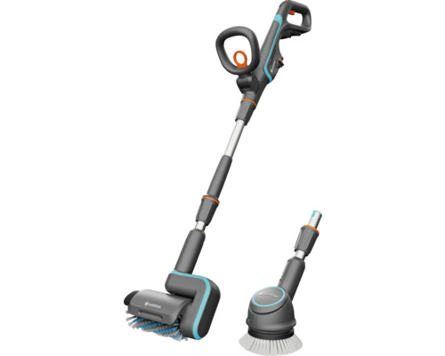 Gardena Akku-Fugenbürste mit zwei Bürstenaufsätzen