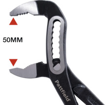 Wasserpumpenzange mit 50 Millimeter Maulöffnung