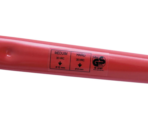 Nahaufnahme Hammerstiel mit VPA GS Geprüfte Sicherheit Siegel