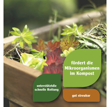 Kompost mit Blättern, fördert die Mikroorganismen im Kompost, unterstützt die schnelle Verrottung, gut streubar