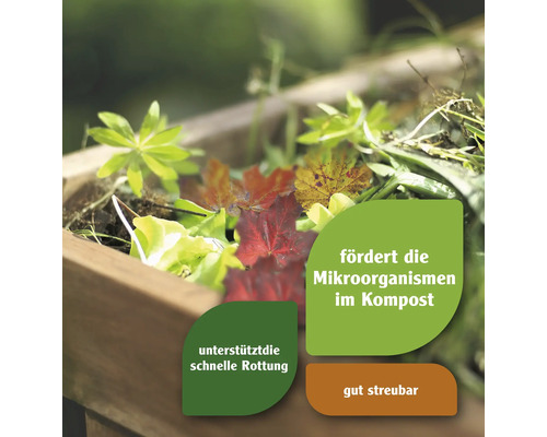 Kompost mit Blättern, fördert die Mikroorganismen im Kompost, unterstützt die schnelle Verrottung, gut streubar